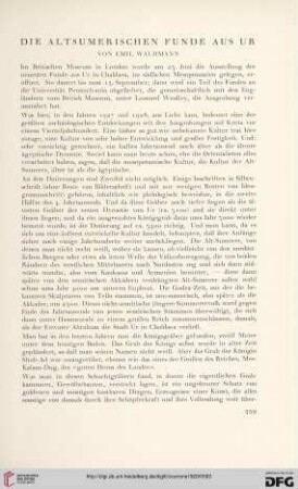 20: Die altsumerischen Funde aus Ur