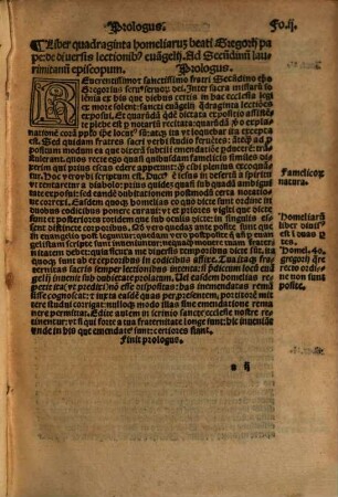 Homilie quadraginta ... de diversis lectionibus Evangelii