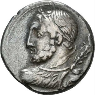 Denar des Ti. Quinctius mit Darstellung eines Desultors