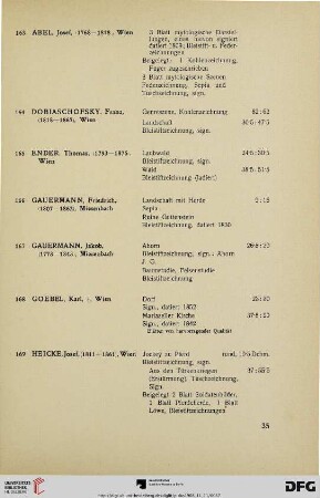 Handzeichnungen in Mappen (Nr. 163-183)