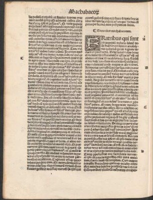 Secundus machabaeorum.