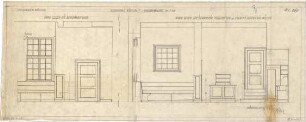 Fischer, Theodor; München - Westend, Bergmannstr.; Ledigenheim - Alkoholfreie Gastwirtschaft - Wandbehandlung (Schnitte)