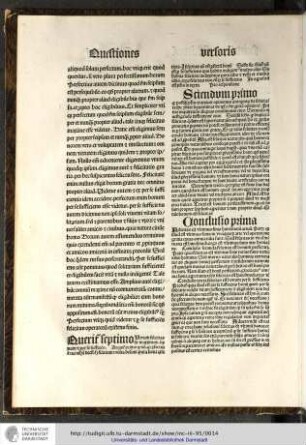 Queritur septimo utrum felicitas sit maximum bonum et per se sufficiens. Arguitur primo quod non...