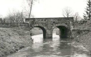 Göda-Prischwitz. Brücke über das Schwarzwasser