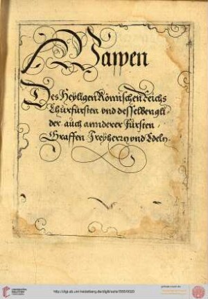 Wappen des Heyligen Römischen Reichs Churfursten ...