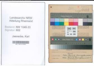 Entnazifizierung Karl Jaenecke , geb. 23.07.1893 (Lehrer)