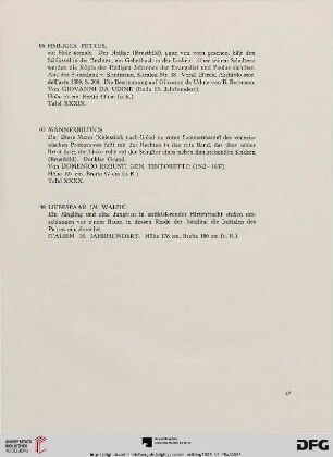 C. Kunstgegenstände aus deutschen Privatbesitz (Nr. 96-98)
