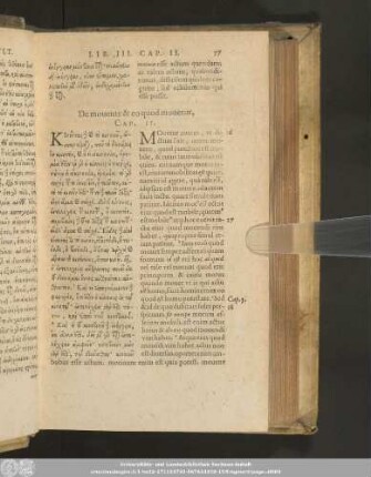De movente & eo quod movetur, Cap. II.