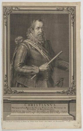 Bildnis des Christianvs, Markgraf von Brandenburg-Kulmbach
