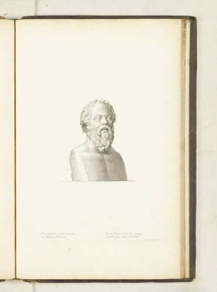 Buste antique de marbre, de Socrate. Au Palais des Thuilleries.