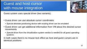 Mouse integration for virtualized legacy operating systems