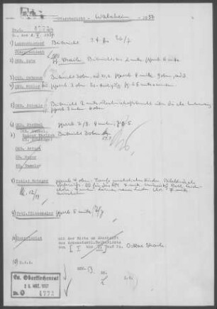 Walxheim mit Diaspora: Pfarrbericht 1956