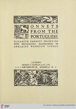 Sonnets from the Portuguese
