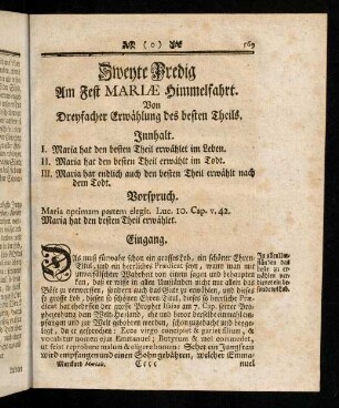 569-563, Innhalt; Vorspruch; Eingang; Vortrag und Abtheilung