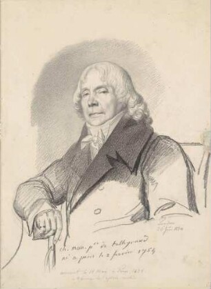 Bildnis Talleyrand-Périgord, Charles Maurice de (1754-1838), Diplomat, Politiker, Geistlicher, Schriftsteller