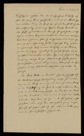 9: Brief von Friedrich August Biener an Gustav Hugo, Berlin, 31.7.1827