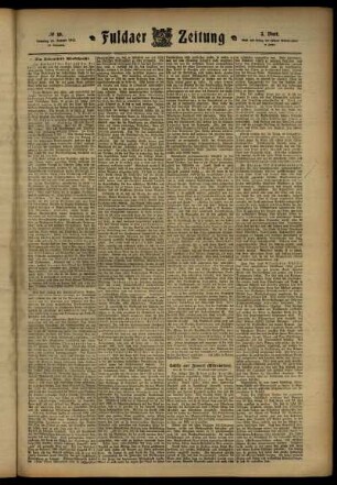 Dritte Ausgabe vom Samstag, den 13. Januar 1912.