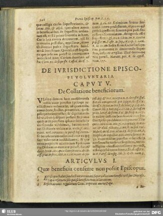 Caput V. De Collatione beneficiorum