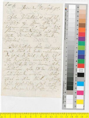 Brief von Schiller, Friedrich an Goethe, Johann Wolfgang von