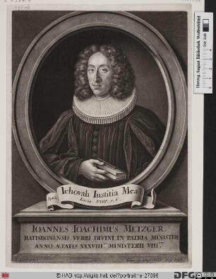 Bildnis Johann Joachim Metzger (Mezger)