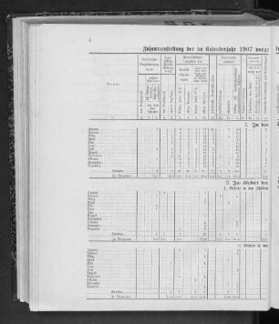 Zusammenstellung der im Kalenderjahr 1907 vorgekommenen Brände mit Angabe ihrer Entstehungsursachen.