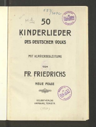 50 Kinderlieder des deutschen Volks