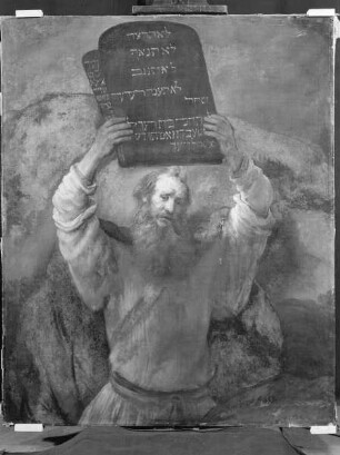 Moses zerschmettert die Gesetzestafeln