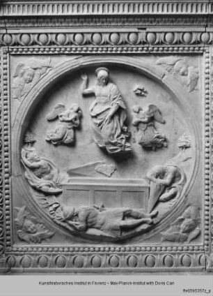 Grabmal der Maria von Aragon : Auferstehung Christi