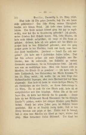 10) [Brief vom] 13. Merz 1828