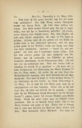 10) [Brief vom] 13. Merz 1828