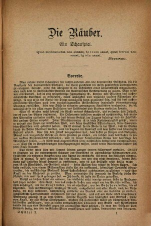 Schillers sämmtliche Werke : in 12 Bänden, 2. Die Räuber. Die Verschwörung des Fiesco zu Genua. Kabale und Liebe. Der Menschenfeind