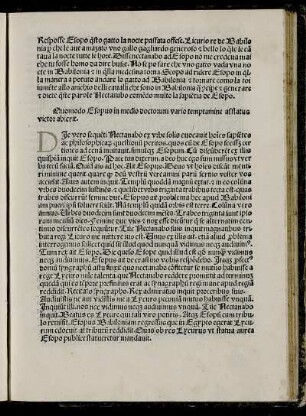 Quomodo Esopus in medio doctorum vario temtamine afflatus victorabierit.
