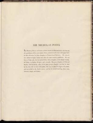 Sir Nicholas Poins.