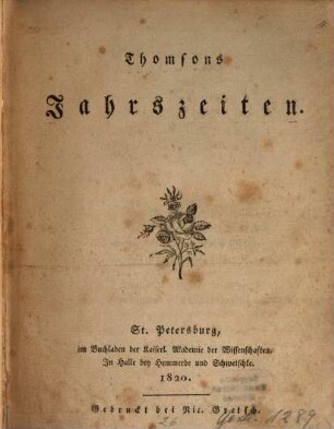 Thomsons Jahrszeiten