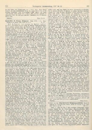 396-399 [Rezension] Vries, Jan de, Religion der Nordgermanen