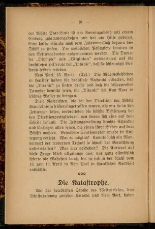 Die Katastrophe