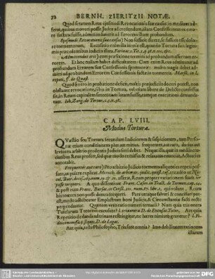 Cap. LVIII. Modus Torturae