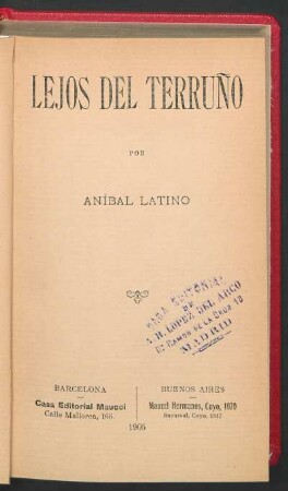 Lejos del terruño