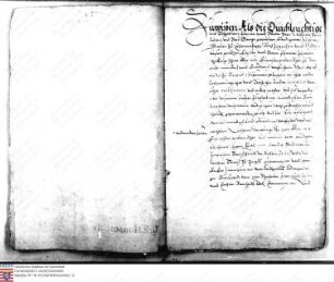 Abschied zwischen den Räten der Landgrafen-Brüder Wilhelm IV. von Hessen-Kassel, Ludwig IV. von Hessen-Marburg und Georg I. von Hessen-Darmstadt ü...