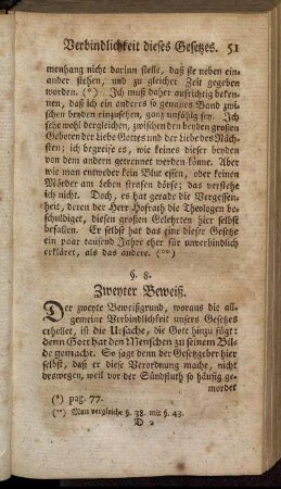 §. 8. Zweyter Beweiß.