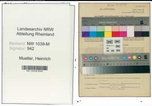 Entnazifizierung Heinrich Mueller , geb. 11.08.1902 (Ingenieur)