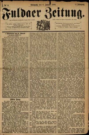Ausgabe vom Mittwoch, den 08. Januar 1890.