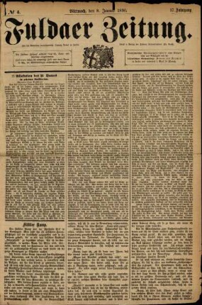 Ausgabe vom Mittwoch, den 08. Januar 1890.