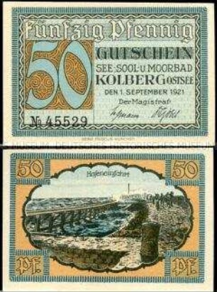 Kolberg, Notgeldserie, 50 Pfennig