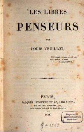 Les libres penseurs