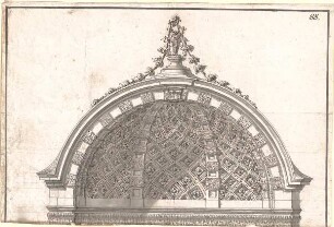 Pedetti, Peter Moritz (Maurizio); Eichstätt; Sommerresidenz (Codex Aureatinus) - Mittelpavillon (Detail)