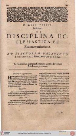 De Disciplina Ecclesiastica