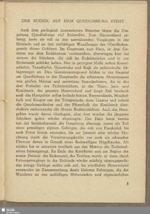 Der Boden, auf dem Quedlinburg steht