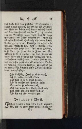 Der zweyte Theil.