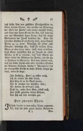 Der zweyte Theil.
